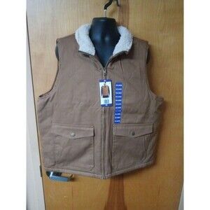 WP Weatherproof Men's Workwear Vest Size XXL Harvest Tan/Natural Sherpa